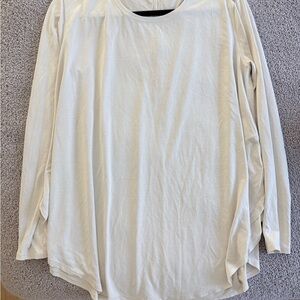 lululemon athletica Off-White Long Sleeve Top